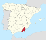 Mapa de la provincia de Almería