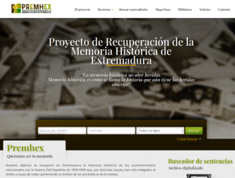 Proyecto de Recuperación de la Memoria Histórica de Extremadura