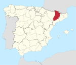 Mapa de la provincia de Lleida