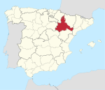 Mapa de la provincia de Zaragoza