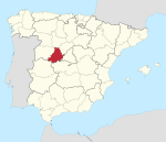 Mapa de la provincia de Ávila