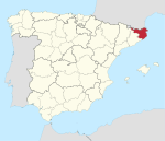 Mapa de la provincia de Girona