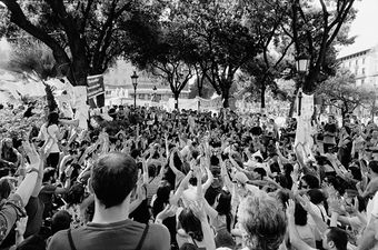 Acampada Barcelona - Plaça Catalunya 22 mayo 2011