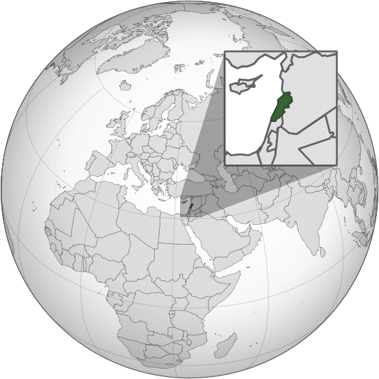 Archivo:Lebanon (orthographic projection).svg