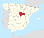 Mapa de la provincia de Guadalajara