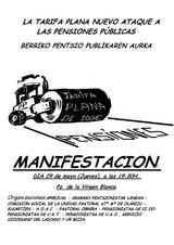 Convocatoria manifestación contra la "tarifa plana de 100 euros"