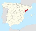 Mapa de la provincia de Tarragona