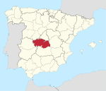 Mapa de la provincia de Toledo