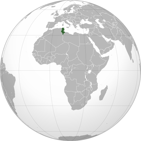 Archivo:Tunisia (orthographic projection).svg