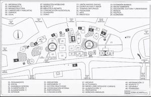 Mapa de la Acampada Sol