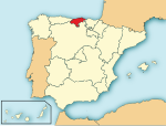 Mapa de Cantabria