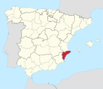 Mapa de la provincia de Alicante